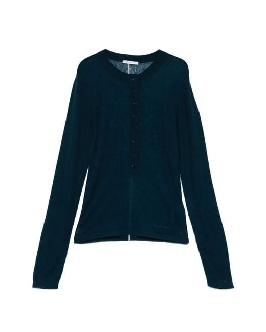 Patrizia Pepe Blue Button Cardigan