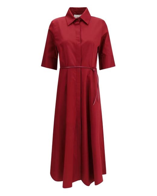 CRI.DA Red Baldo Midi Dress