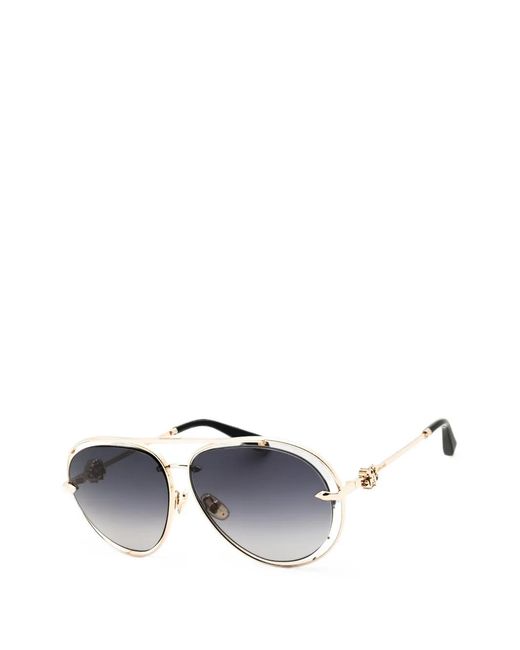 Roberto Cavalli Blue Pilot-Frame Sunglasses