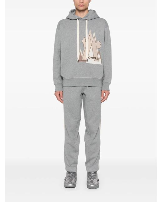 Moncler Gray Drawstring Track Pants for men