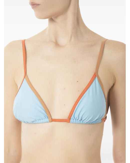 Pilzer Blue Trio Bikini Top