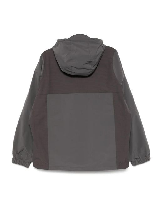 FIVE CM Gray Logo-Patch Sport Jacket for men