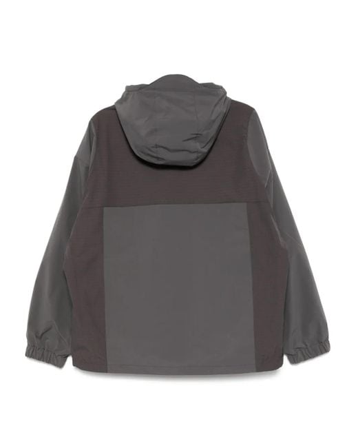FIVE CM Gray Logo-Patch Sport Jacket for men