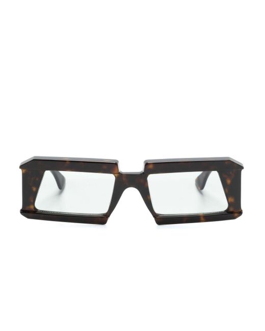 Gafas de sol X20 con montura rectangular Kuboraum de color Brown