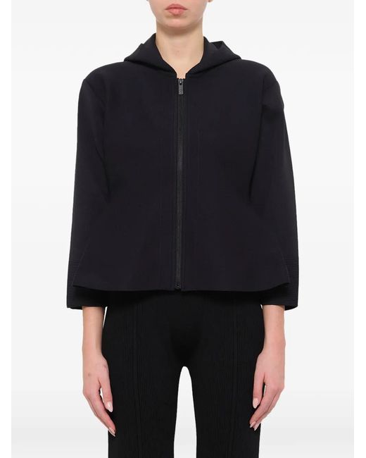 CFCL Black Milan Flared Hoodie