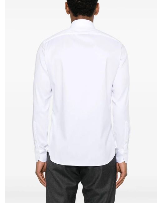 メンズ Borriello コットン シャツ White