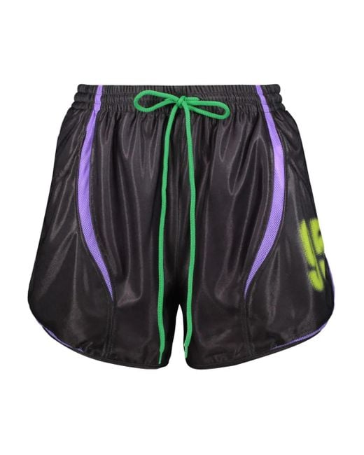 PAOLINA RUSSO Blue Shorts aus Funktionsstoff