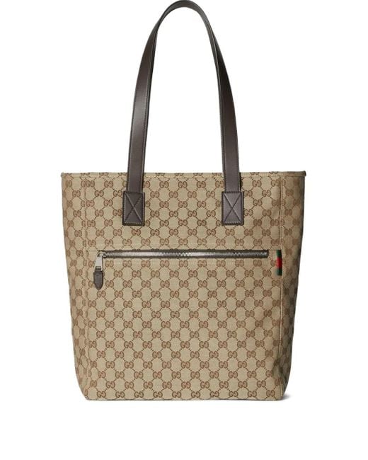 Gucci Mittelgroße Tote Bag mit GG-Monogramm in Natural für Herren
