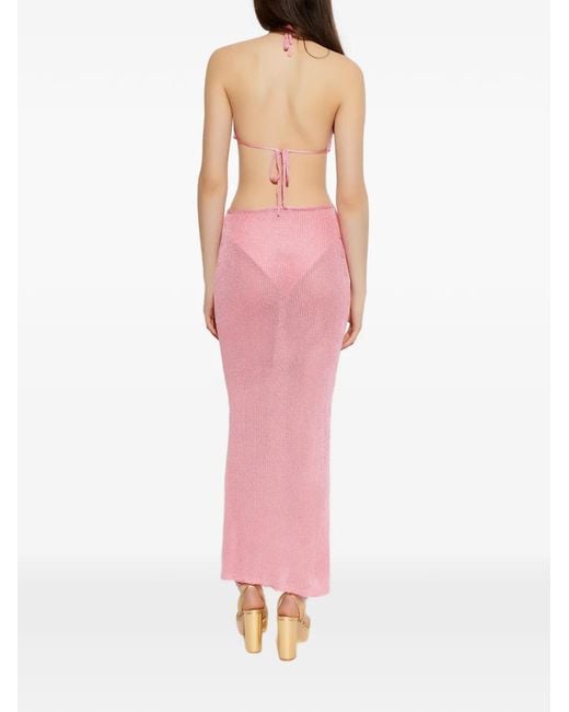 Paramidonna Pink Ring Halterneck Dress