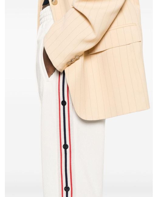 Golden Goose Deluxe Brand White Striped Track Pants