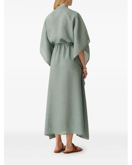 Fabiana Filippi Green Ausgestelltes Midikleid