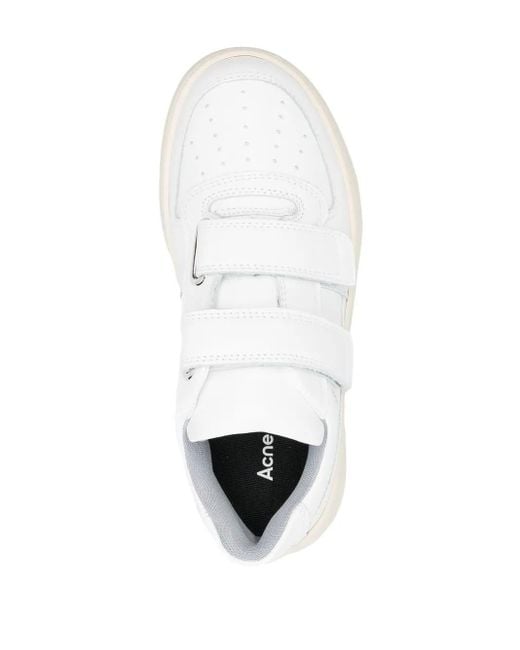 Acne White Steffey Friend Sneakers