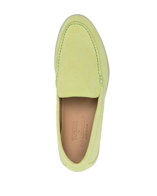 Scarosso Green Ludovica Suede Loafers