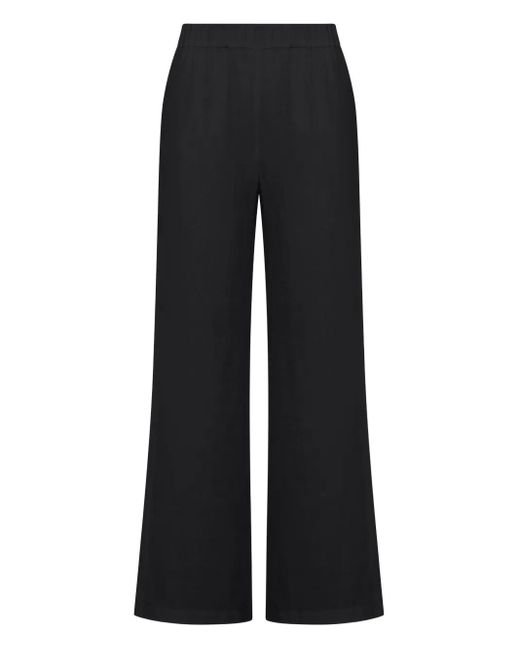 120% Lino Black Linen Trousers