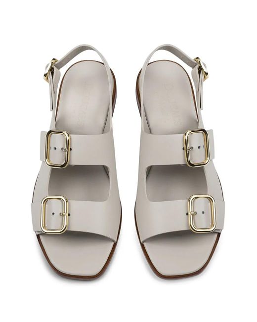 Doucal's White Leather Sandals