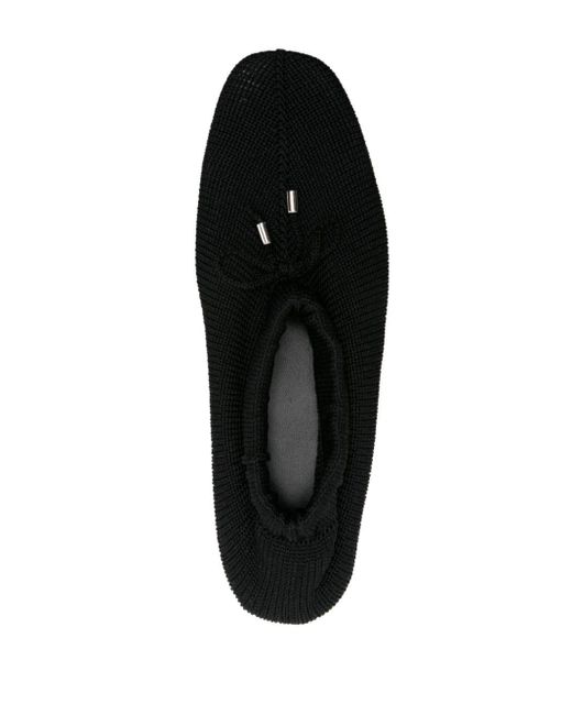 Totême  Black The Knitted Ballerina Shoes