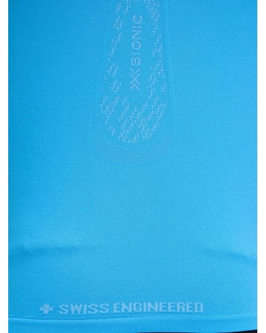 X Bionic Blue Xceed Logo-Print Short-Sleeve T-Shirt for men