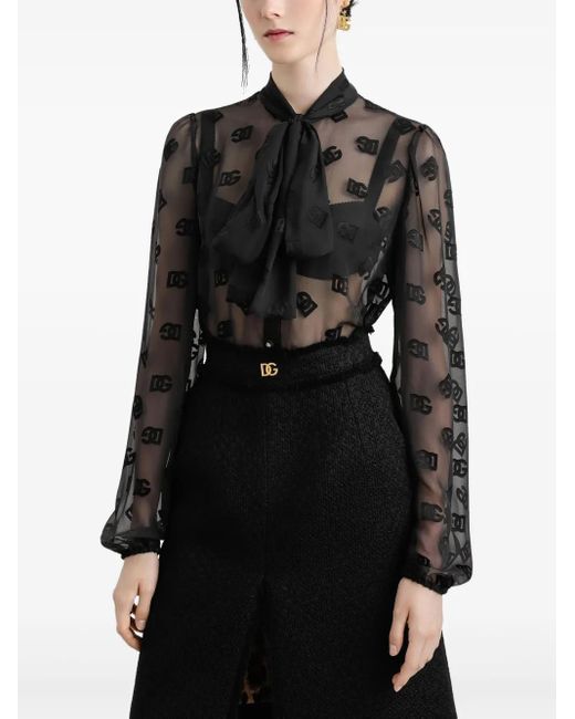Dolce & Gabbana ロゴ ブラウス Black