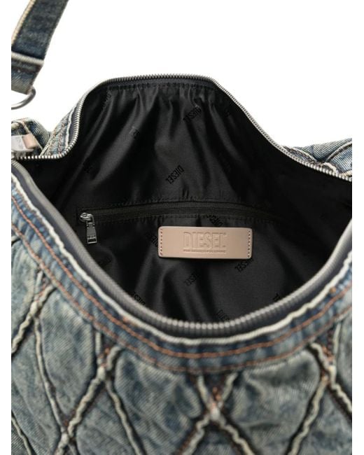 DIESEL キルティング ショルダーバッグ Gray