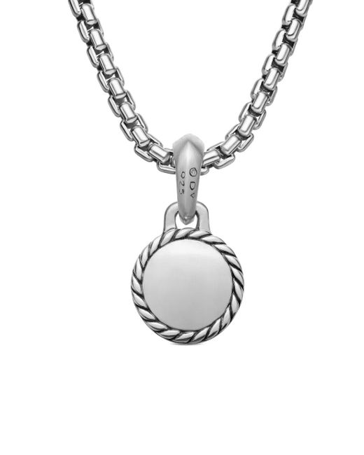 David Yurman Metallic Sterling Evil Eye Lapis Lazuli Amulet (14.5Mm) for men