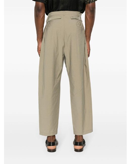 Pantalones ajustados con cinturón Lemaire de hombre de color Natural
