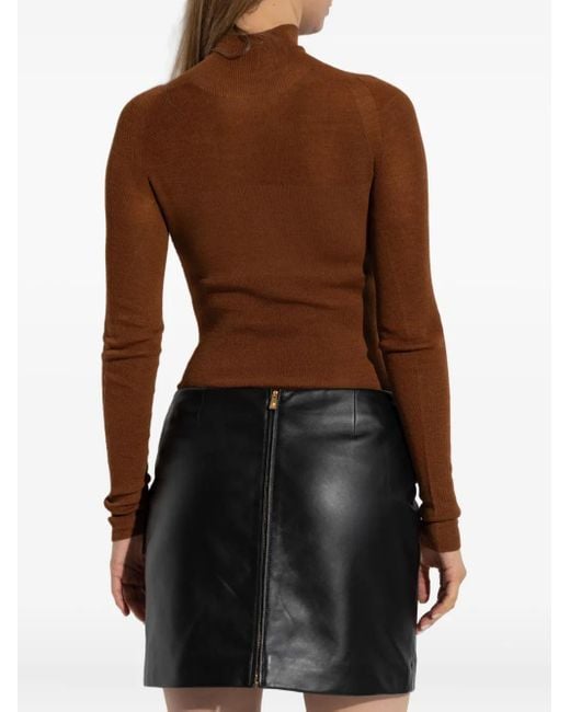 Versace Brown Turtleneck Jumper