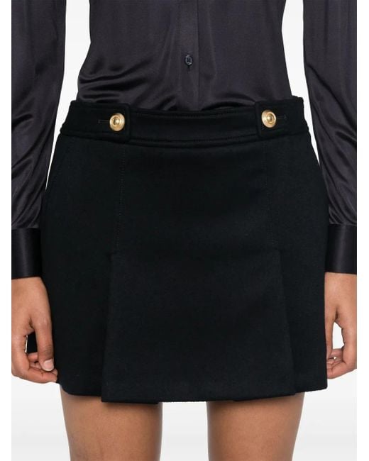 Falda corta plisada Tom Ford de color Black