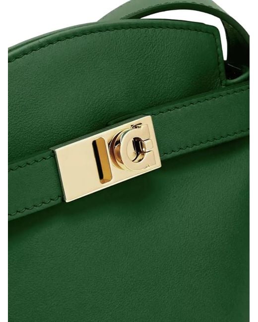Borsa A Tracolla Con Fibbia Gancini di Ferragamo in Green