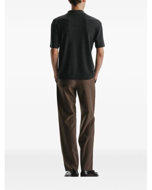 The Row Gray Tami Pleated Wool Trousers for men