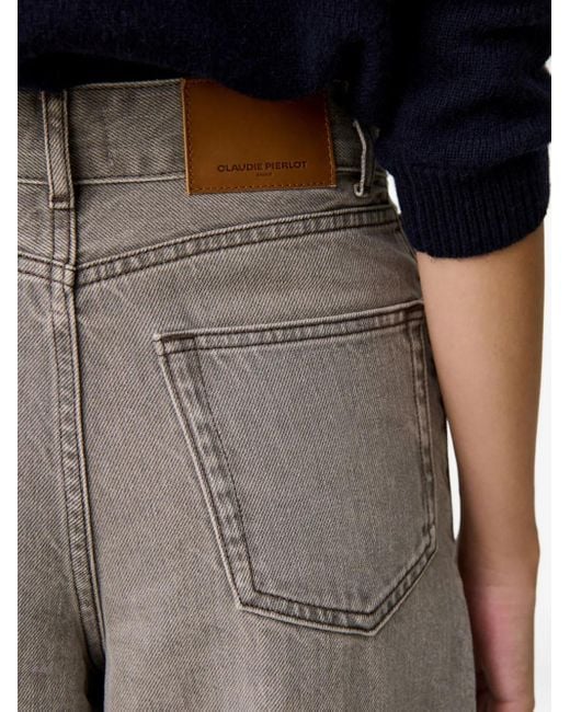 Jeans Con Design A Cinque Tasche di Claudie Pierlot in Gray