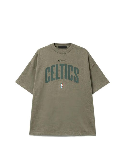Fear Of God Green Celtics Essentials T-Shirt for men