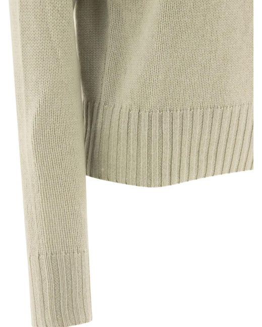 Ines De La Fressange Paris Natural Ribbed-Hem Raglan-Sleeve Sweater