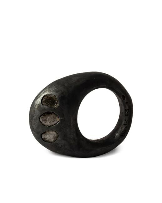 Parts Of 4 Black Tall Mountain Diamond Ring