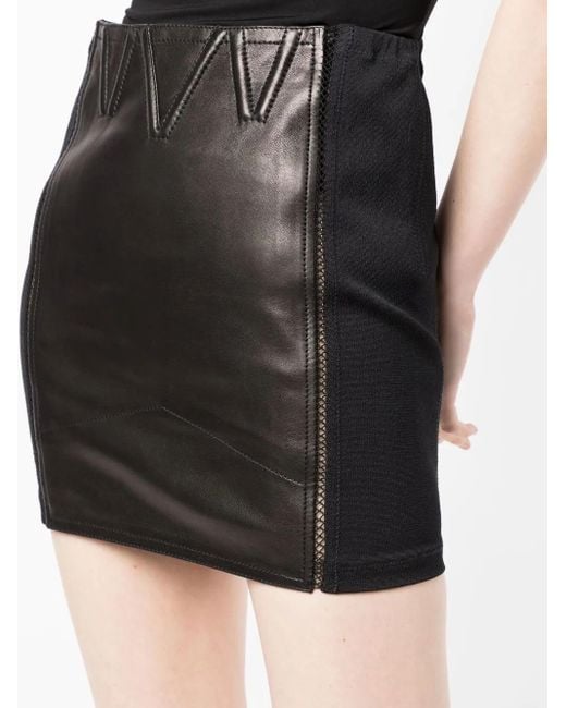 Tom Ford Black Panelled Mini Skirt