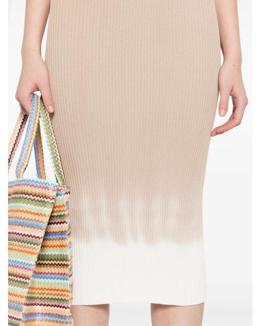 Staud Colleen Midi-Jurk in het White