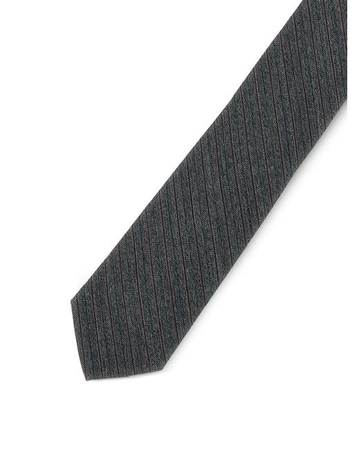 Diagonal-Stripe Tie di MM6 by Maison Margiela in White da Uomo