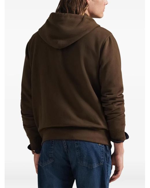 Polo Ralph Lauren Brown Zip-Up Hoodie for men