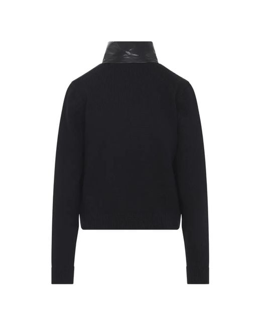 Moncler Black Knitted Down Jacket