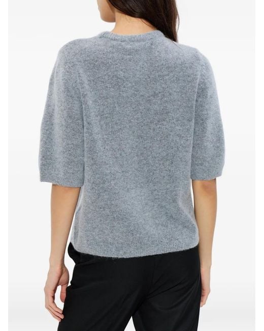 Gestuz Gray Alphagz Crew-Neck Sweater