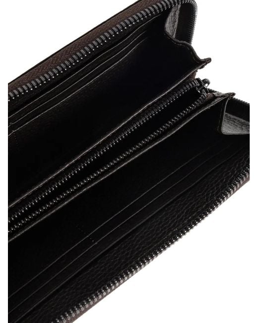 DIESEL Black Logo Zip Wallet for men