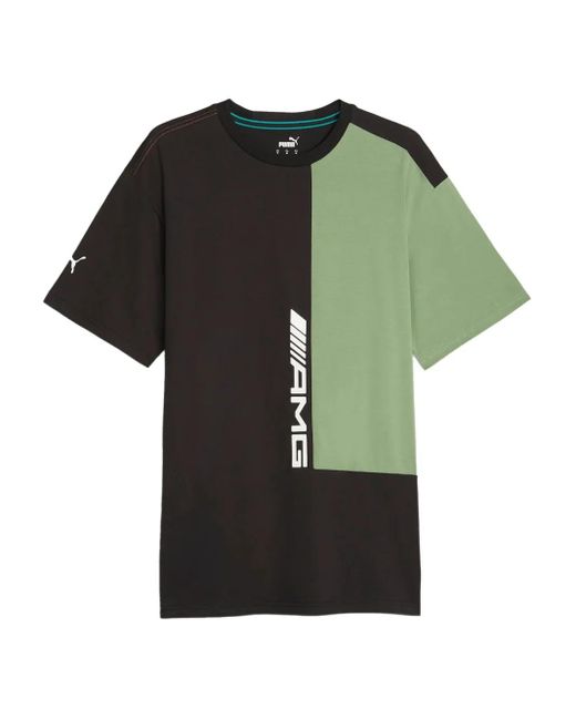 PUMA Green X Mercedes Amg Colourblock T-Shirt for men