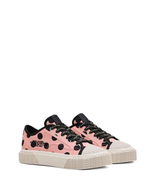 Marc Jacobs Brown Polka-Dot Platform Trainers