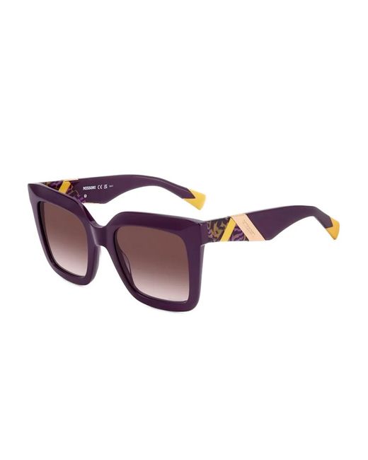 Missoni Purple Square-Frame Sunglasses