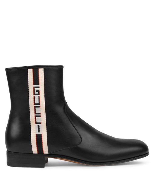 gucci mens leather boots