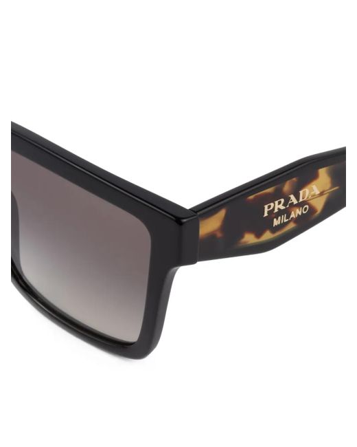 Prada Black Logo-Detail Sunglasses