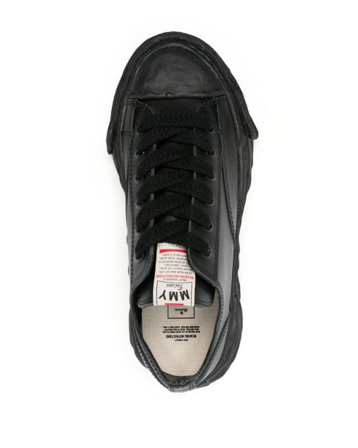 Maison Mihara Yasuhiro Black Peterson 23 Original Sole Leather Sneakers - Unisex - Calf Leather/rubber/fabric