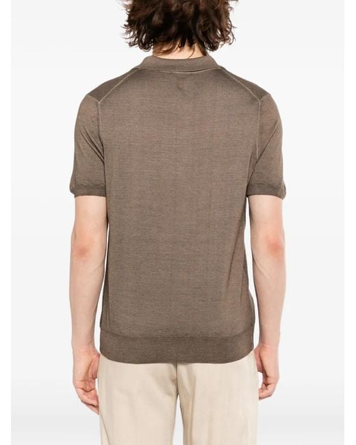 Canali Gray Knitted Top for men