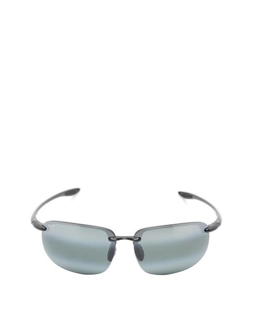 Maui Jim Black Hookipa Xlarge Round-Frame Sunglasses