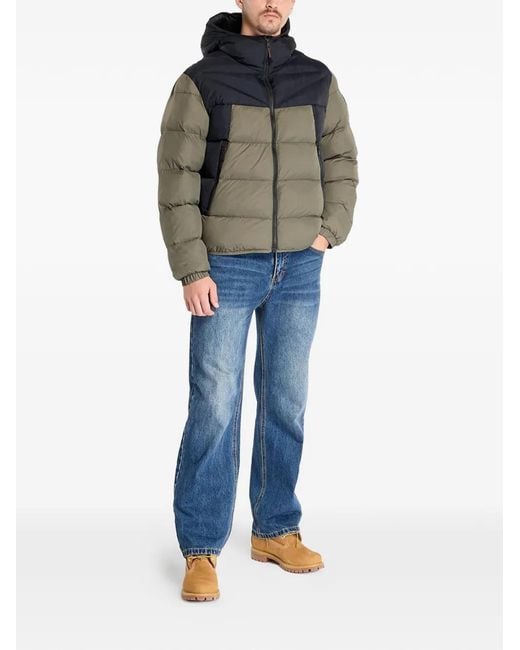Napapijri Gray Padded Colour-Block Jacket for men