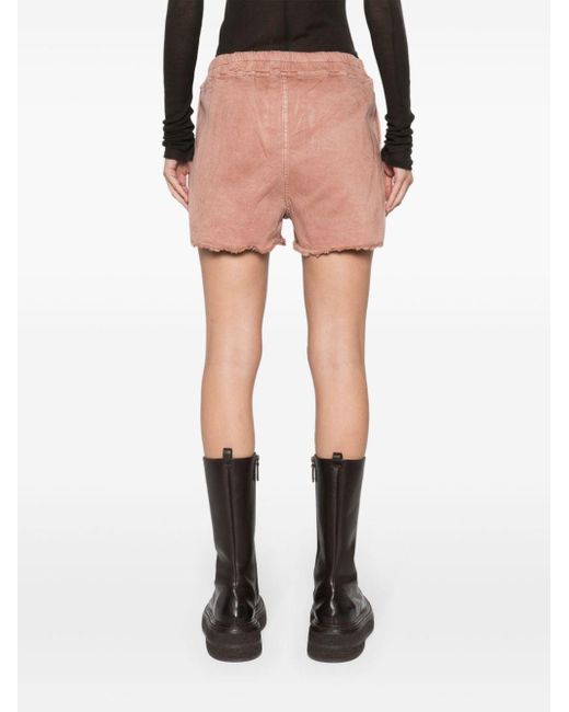Rick Owens Pink Gabe Boxers Jeans-Shorts